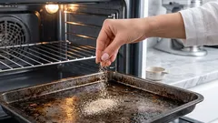 Dimentica le sostanze chimiche aggressive: due cucchiai su una teglia e il forno si pulisce da solo in un'ora